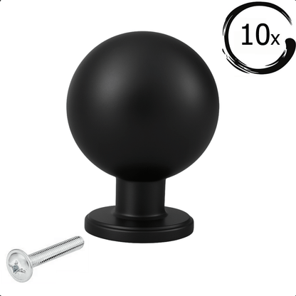 10X Deurknop Madison Zwart