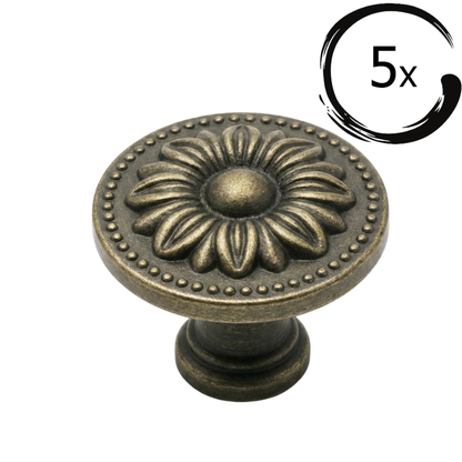 20 Möbelknöpfe 31 mm Bronze – Orleans