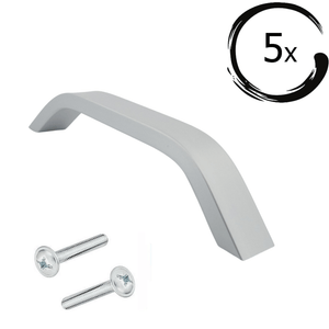 5X Handgreep Tulsa 128 mm Aluminium