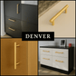 10X Handgreep Denver 128 mm RVS Goud
