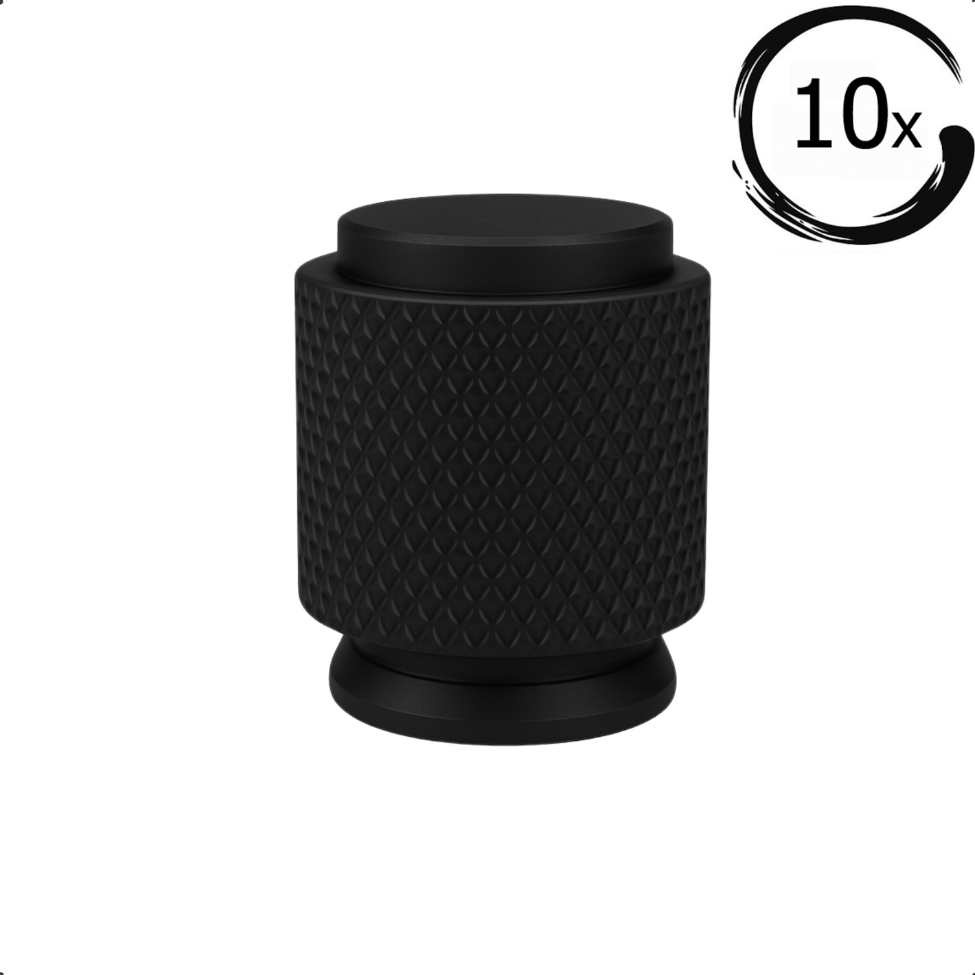 10X Deurknop Dodge Zwart