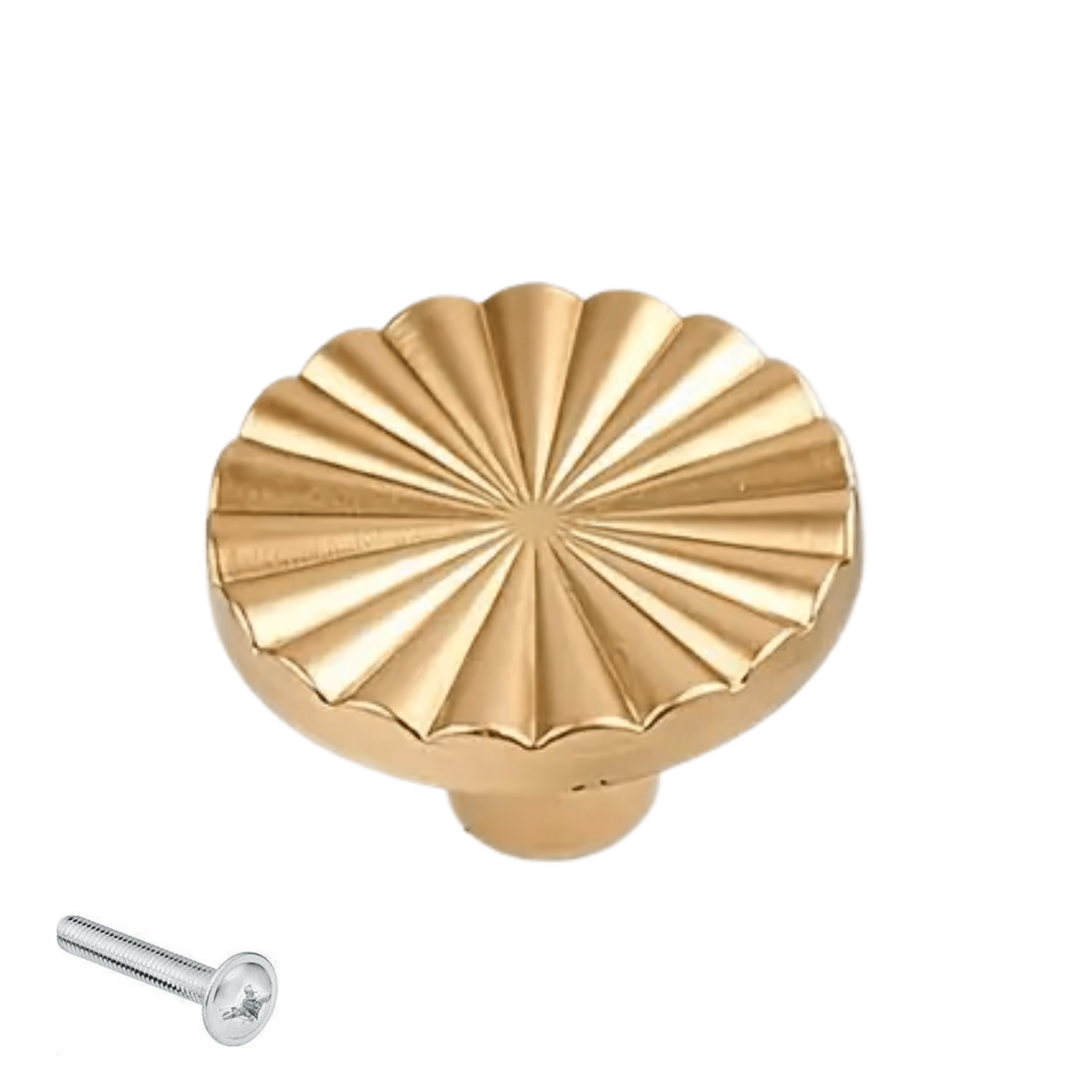 5X Deurknop 35mm Kunststof Goud – Fresno - BY MJM - GMJ97-5