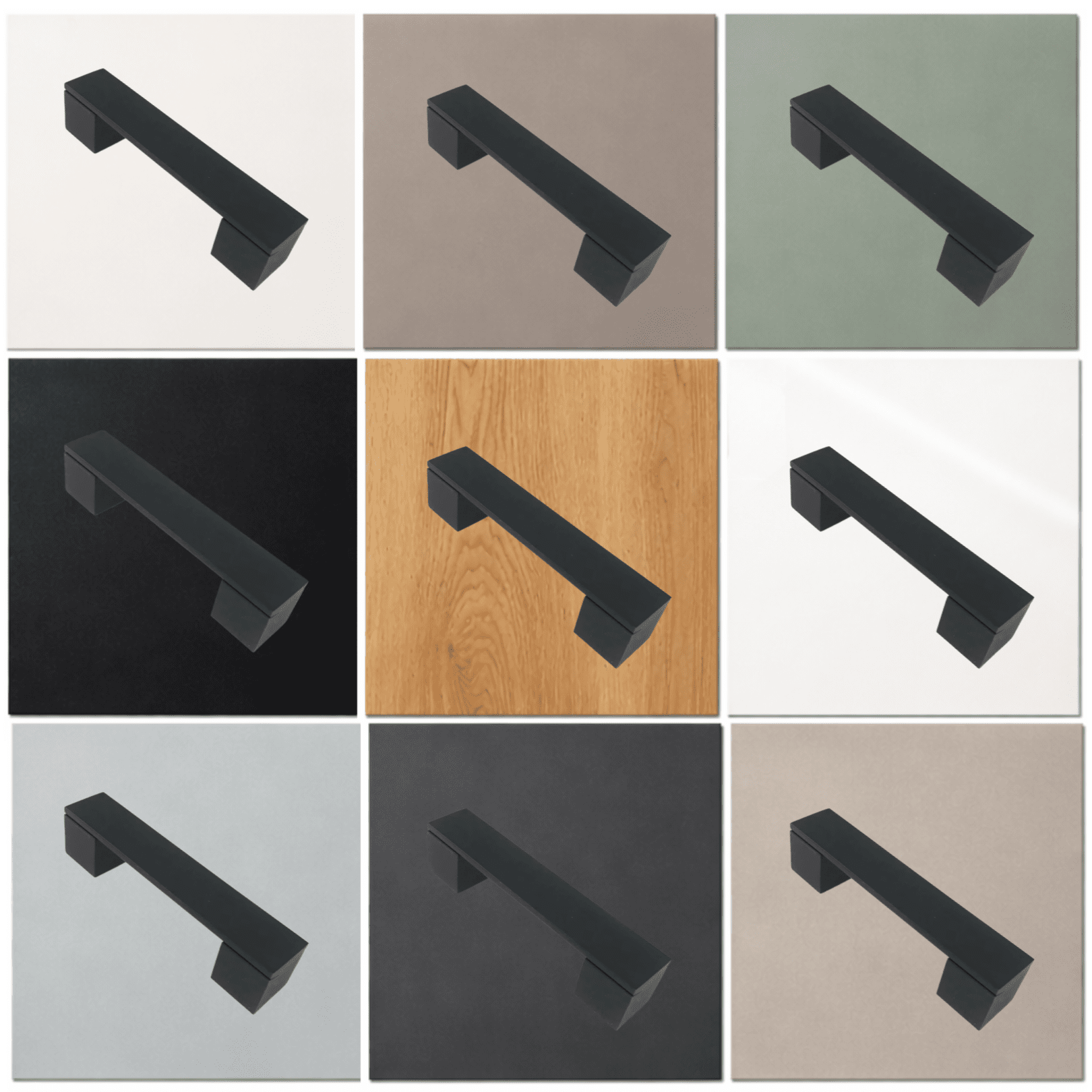 5X Handgreep 128mm Aluminium Zwart – Austin - BY MJM - GMJ02-5