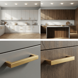 5X Handgreep 160mm RVS Goud – Dallas - BY MJM - GMJ67-5