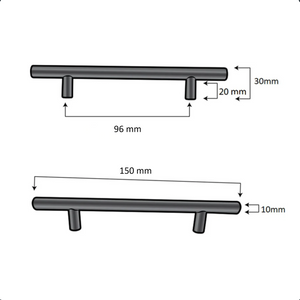 Handgreep Denver 96 mm RVS