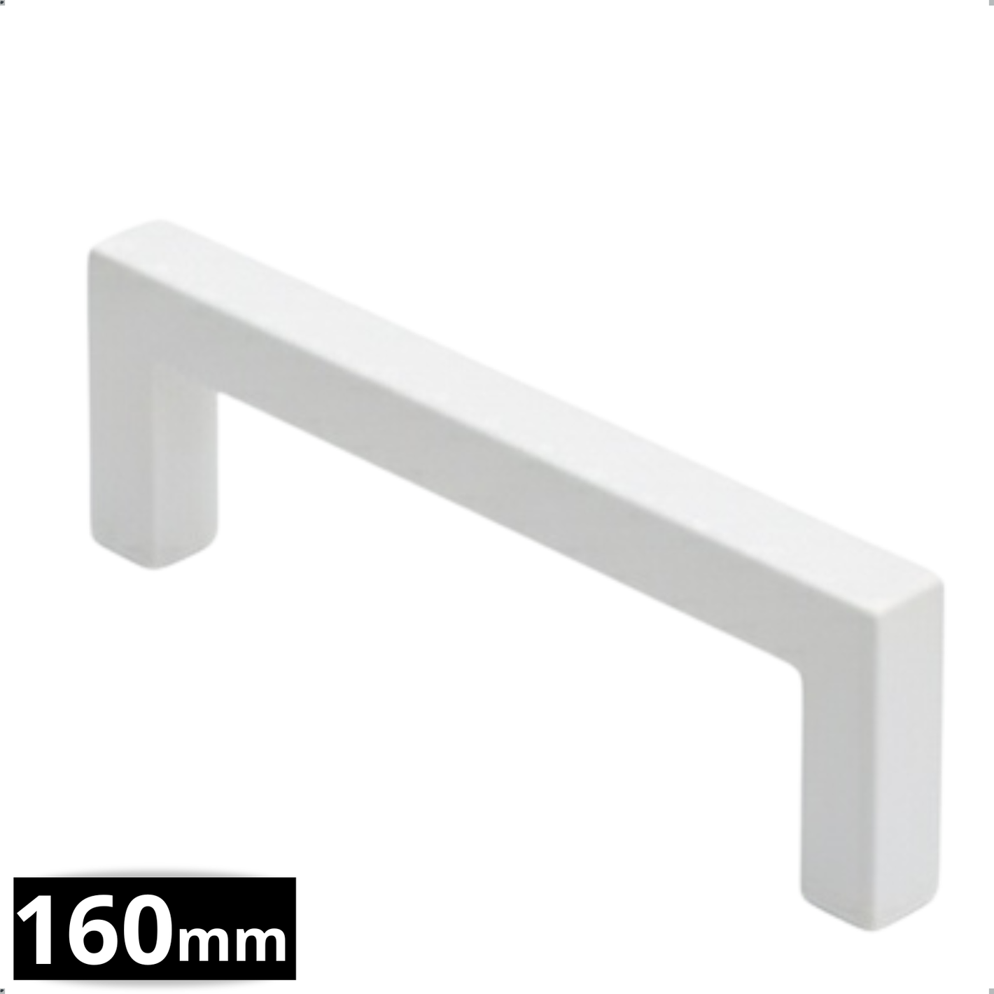 Handle Dallas 160 mm stainless steel White