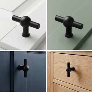 Door knob Kansas 48 mm Black