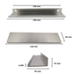 Flat handle 128 MM Stainless steel