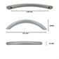 Handle 128 MM Aluminum Slim