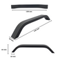 Handle Modern black matt 128 MM