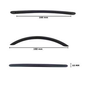 Handgreep Chicago 160 mm Zwart