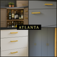 Handgreep Atlanta 96 mm RVS Goud