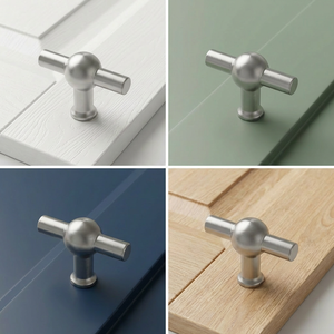 Furniture knob T-Handle black