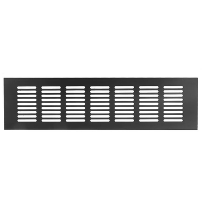 Ventilatierooster Zwart 400x80 Aluminium