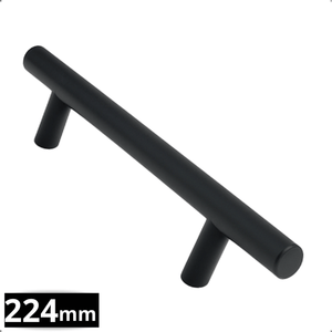 Griff 128 mm Edelstahl Schwarz – Denver