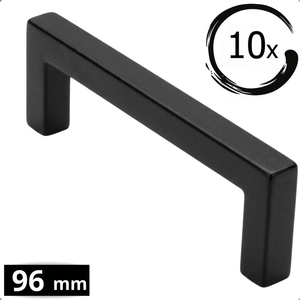 10X Dallas Handle 96 mm Stainless Steel Black