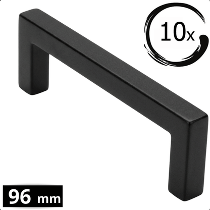 10X Dallas Handle 96 mm Stainless Steel Black