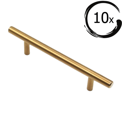 10X Handgreep Denver 96 mm RVS Goud