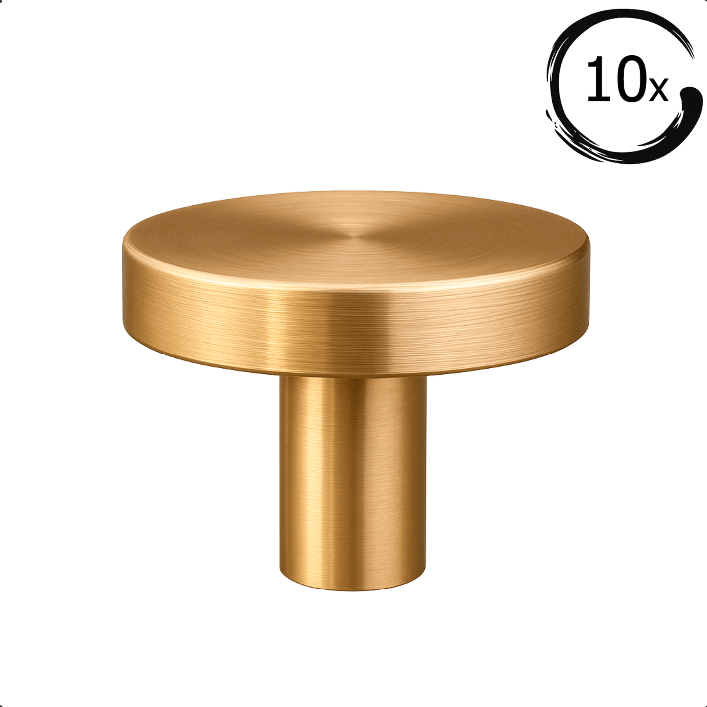10X Deurknop Harbor Goud