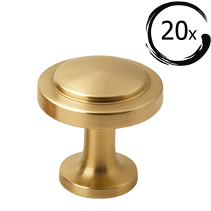 20X Deurknop Memphis 32 mm Goud