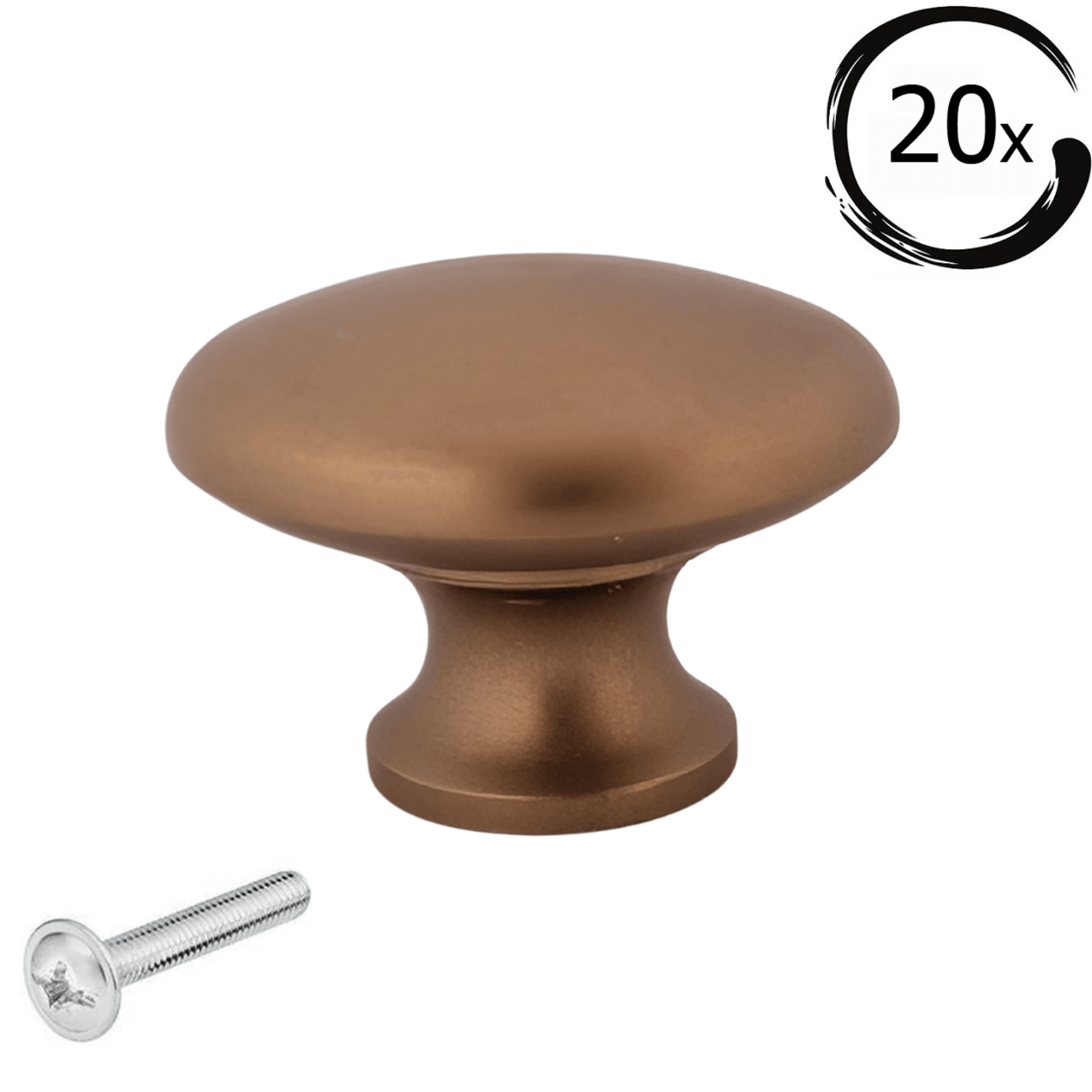 20X Deurknop Macon 27 mm Brons