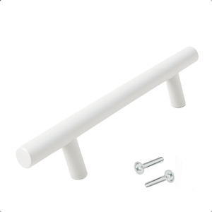 5X Handgreep Denver 128 mm RVS Wit