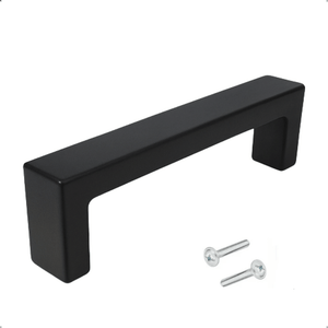 10X Handgreep Atlanta 96 mm RVS Zwart