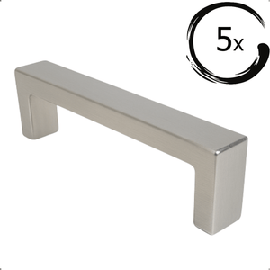 5X Handgreep / Meubelgreep Atlanta 128 mm RVS
