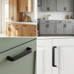 Griff 128 mm Edelstahl Schwarz – Tampa