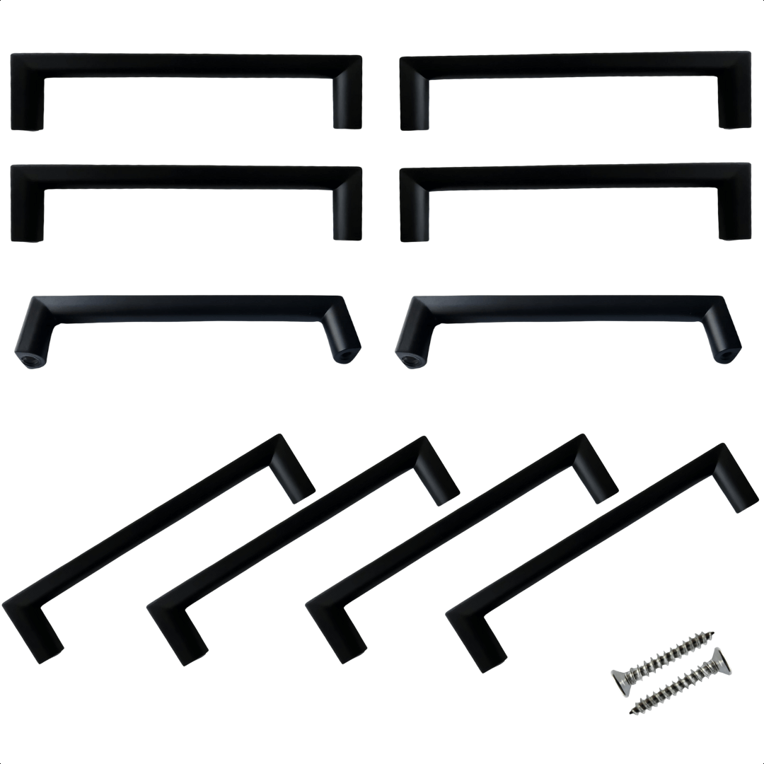 Aurora 128 mm kunststof Zwart Set 10 - BY MJM - KN128MM