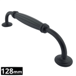 Handgreep 128mm Zwart – Norfolk - BY MJM - GMJ37