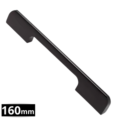 Handgreep 160mm Aluminium Zwart – Seattle - BY MJM - GMJ16