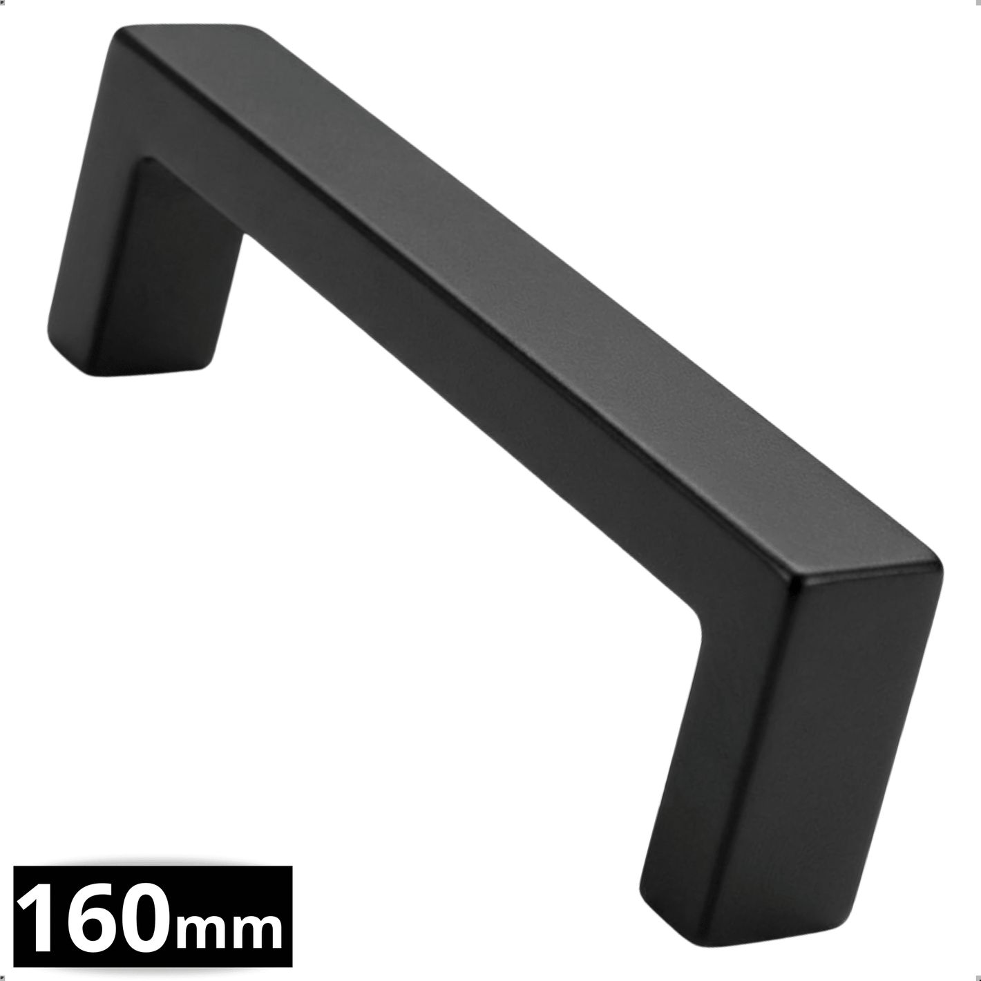 Handgreep 160mm RVS Zwart – Atlanta - BY MJM - GMJ14