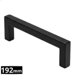 Handgreep 192mm RVS Zwart – Dallas - BY MJM - GMJ29