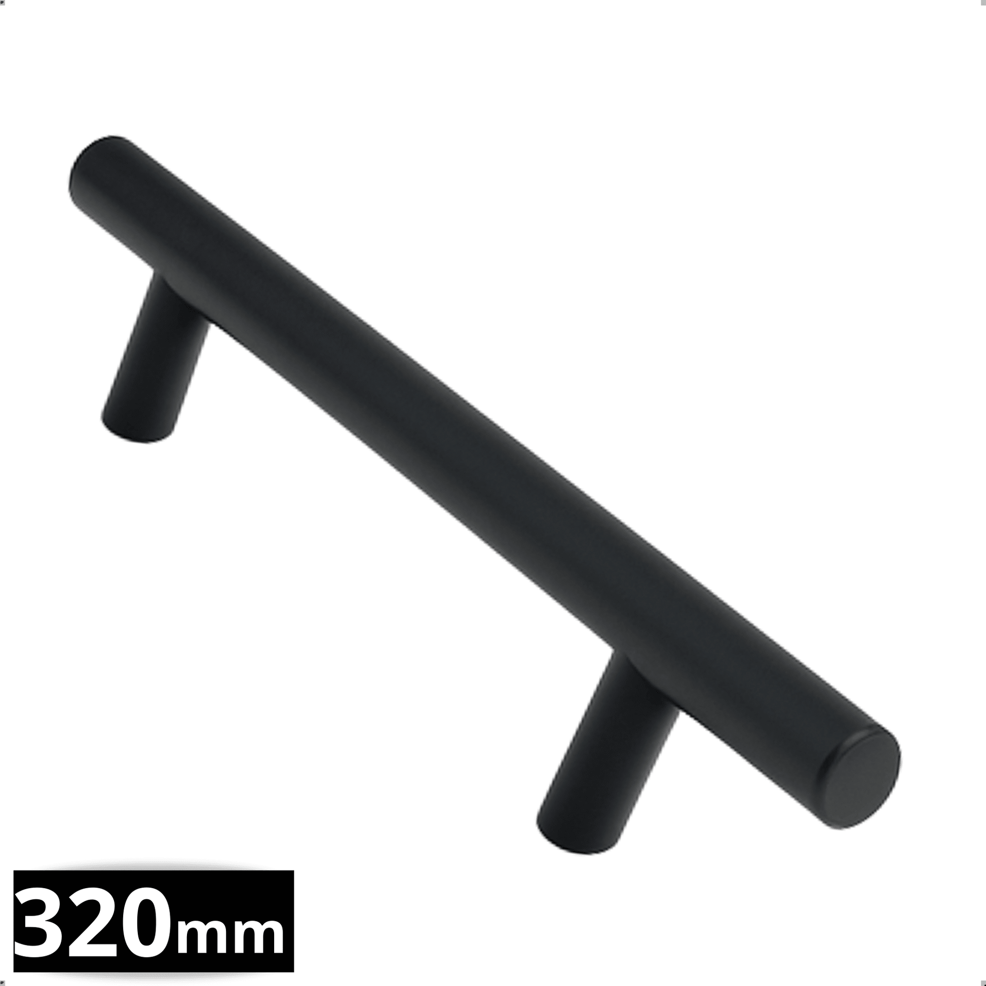 Handgreep 320 RVS Zwart – Denver - BY MJM - GMJ133