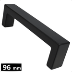 Handgreep 96mm RVS Zwart – Atlanta - BY MJM - GMJ55