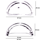 Cup handle 68 MM Black