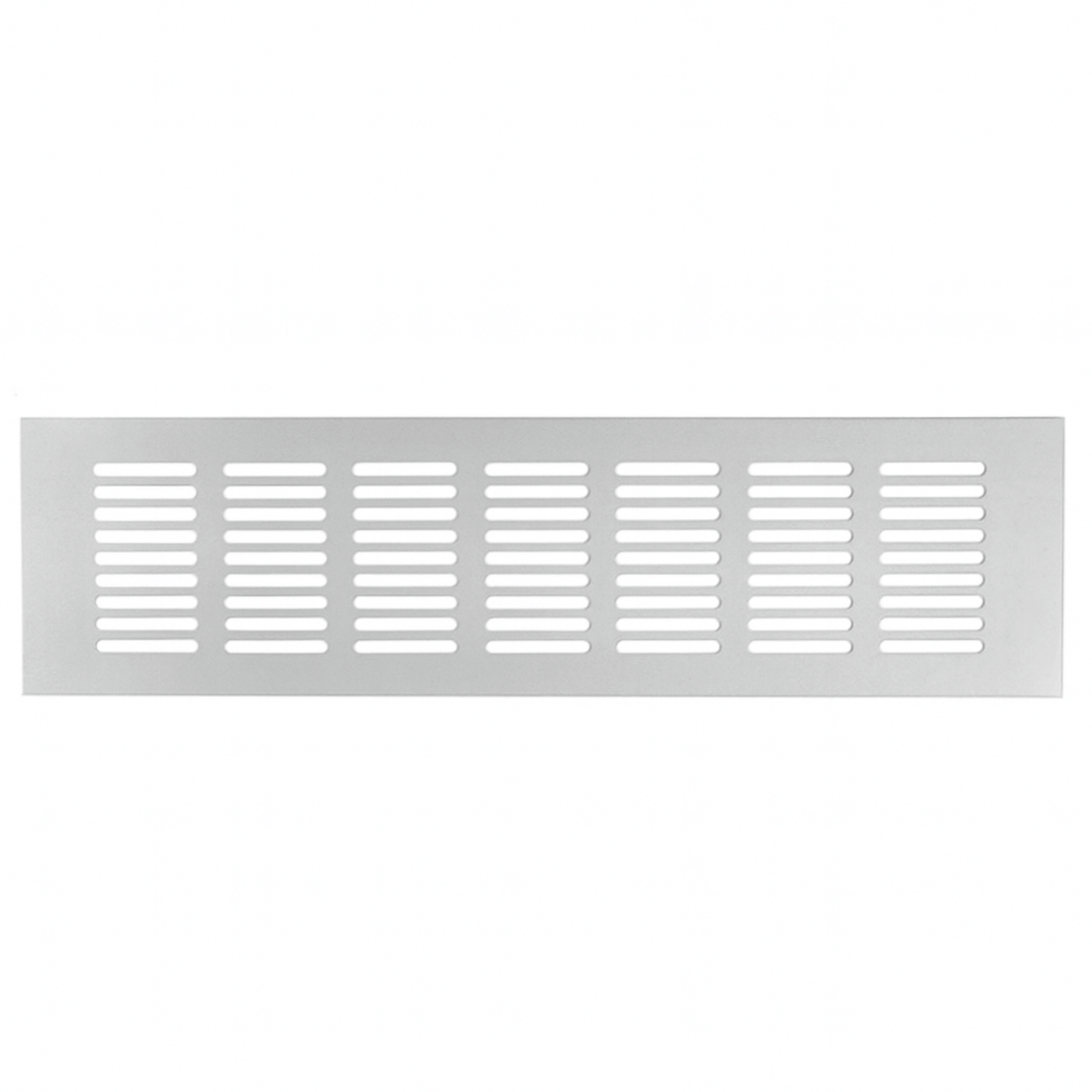 Ventilatierooster Zilver 500x80 Aluminium - BY MJM - MM03